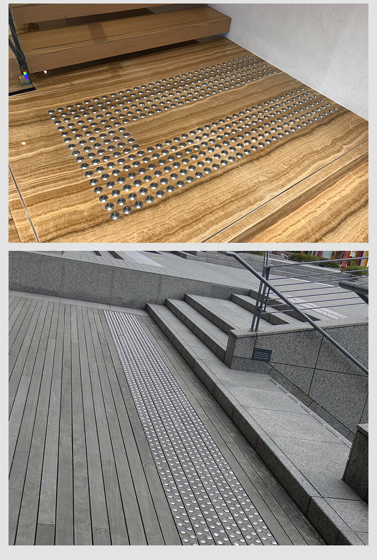 盲道钉不锈钢盲道条防滑钉国标304材质地铁机场导盲条厂家定制zeirou