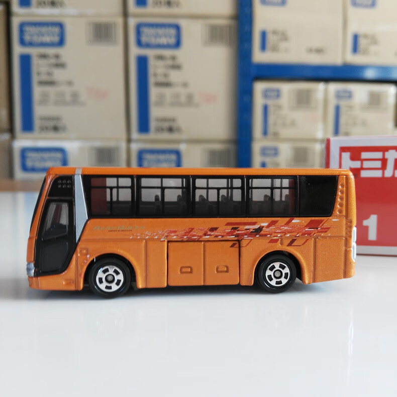 合金小车客车袖珍仿真车 双层公交车巴士观光旅游汽车 101日野绝版车