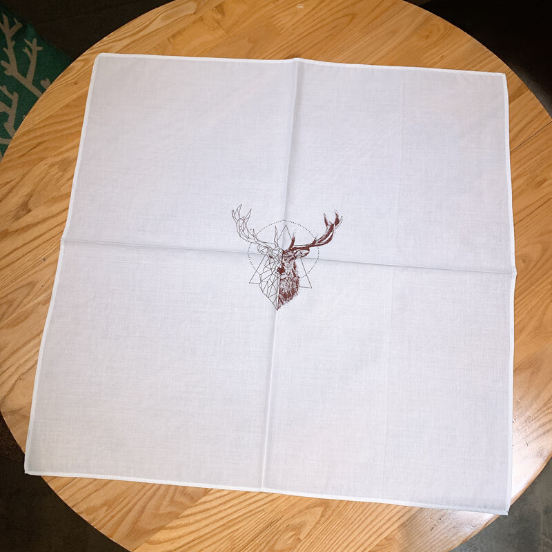 泽略纯棉随身携带正方形手帕女士男士全棉吸水擦汗手绢手巾 ci 28