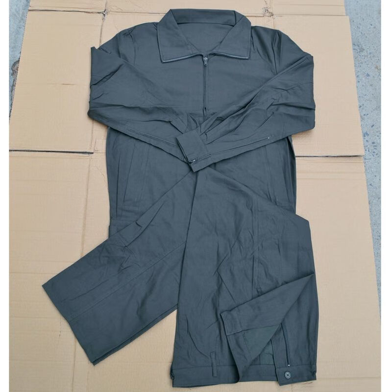 地勤夏工作服户外耐磨透气劳保工装工地务农务工夹克式 套装 165/92