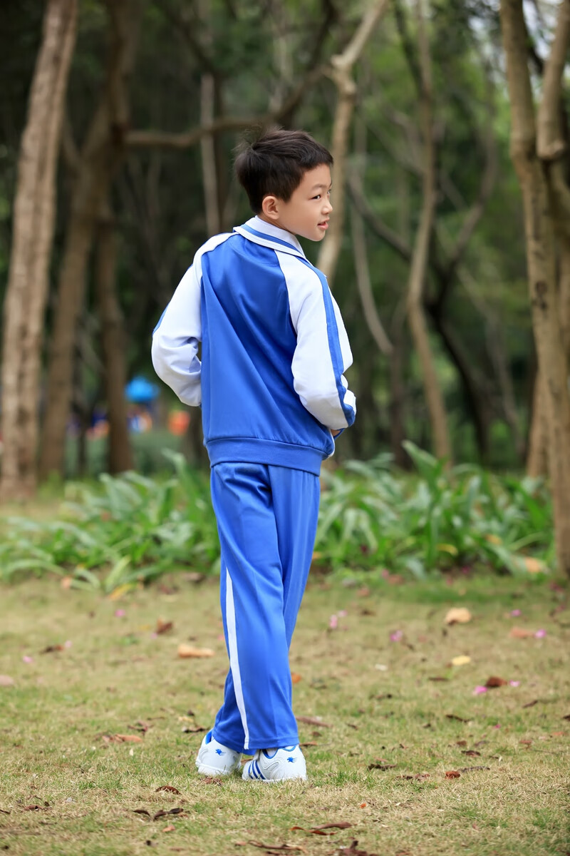 深圳校服 莎臣豹 小冬运裤(不加厚不加绒) 男 蓝色 130cm【图片 价格