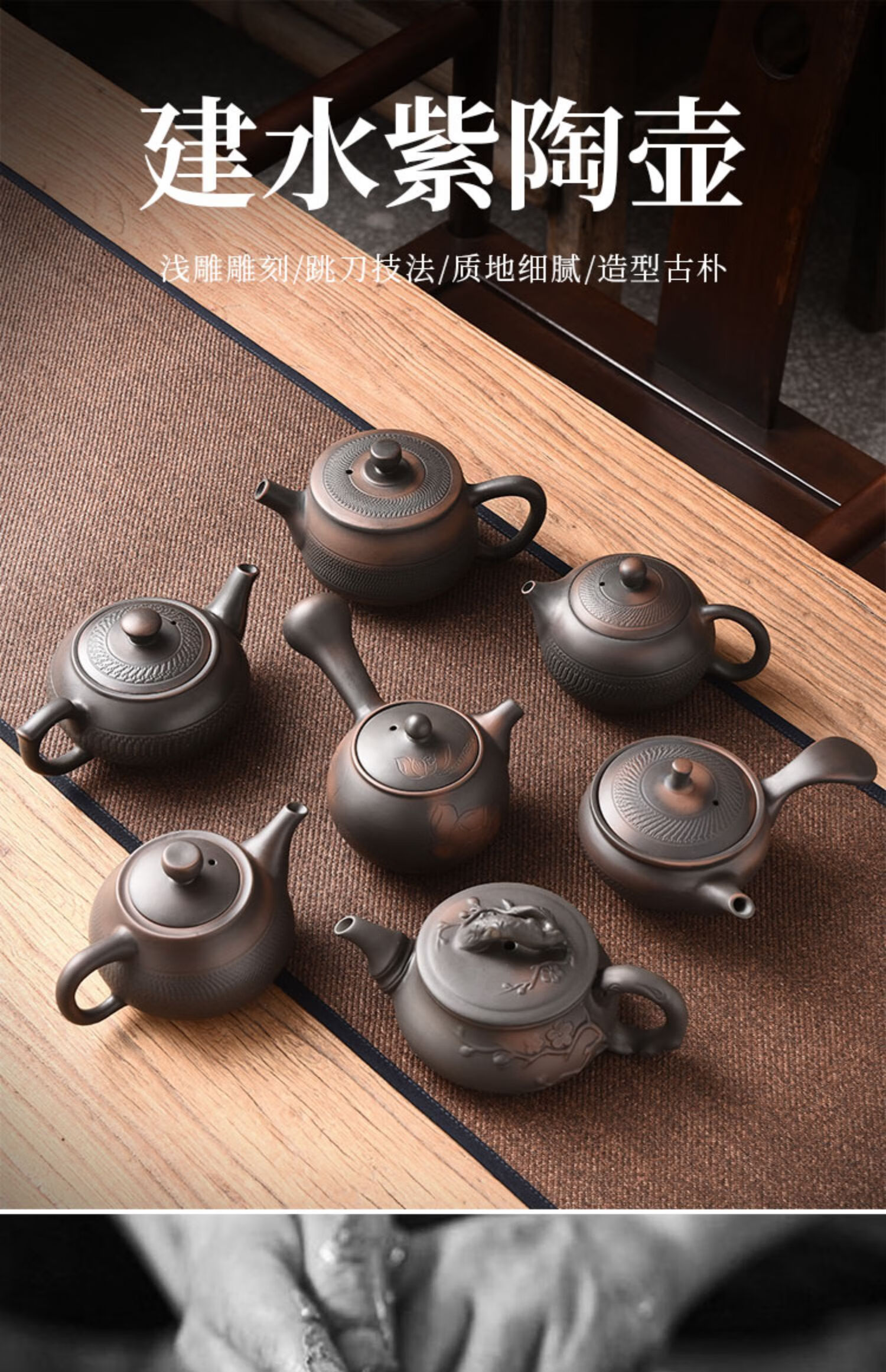 建水紫陶茶壶大号单壶功夫茶具钦州紫泥坭兴陶纯手工紫砂壶西施壶紫陶