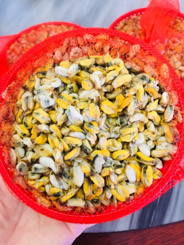 宓蝶 潮汕特产 新鲜蚬肉 鱼饭 红肉米 薄壳米250g 薄壳 海瓜子 2份