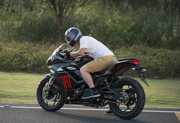 机车小忍者摩托车跑车地平线公路赛仿赛整车国四电喷可上牌 蓝色46花