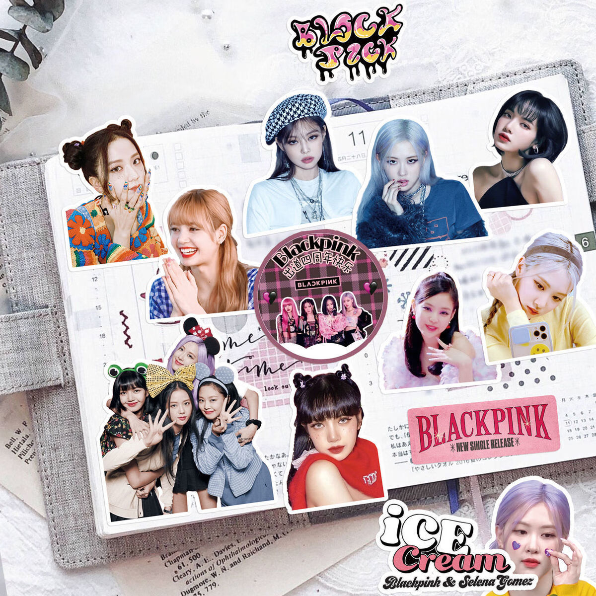 blackpink贴纸blackpink手帐贴纸lisa金智妮jennie金智秀jisoo明星