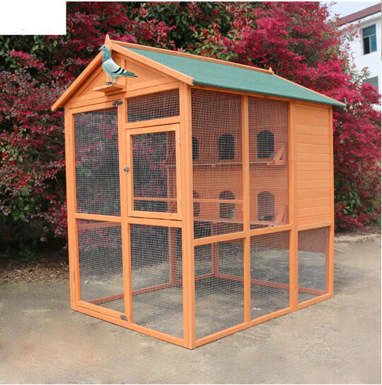 凡佰酷户外鸽子笼鸽舍屋棚鸟笼肉鸽赛鸽配对木制防雨防腐防晒繁殖信鸽