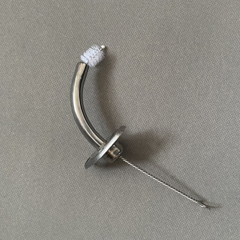 气管套管刷子气管切开插管清洗刷子气切管刷尼龙刷喉管清洁刷气管插管