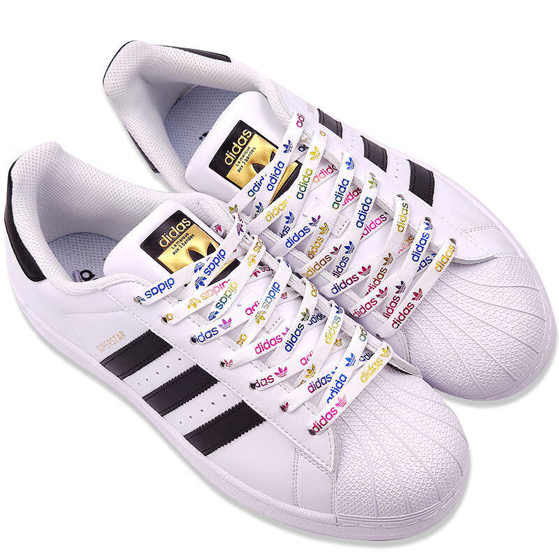 适用于af1空军一号炫光炫彩鞋带三叶草高低帮板鞋绳白色炫彩鞋带120cm