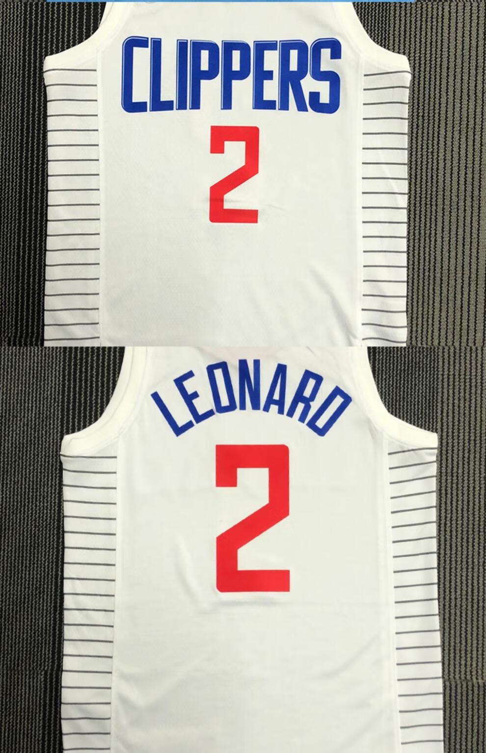 滕讯体育nba旗舰快船队13号乔治球衣球裤套装城市版2号伦纳德男女背心