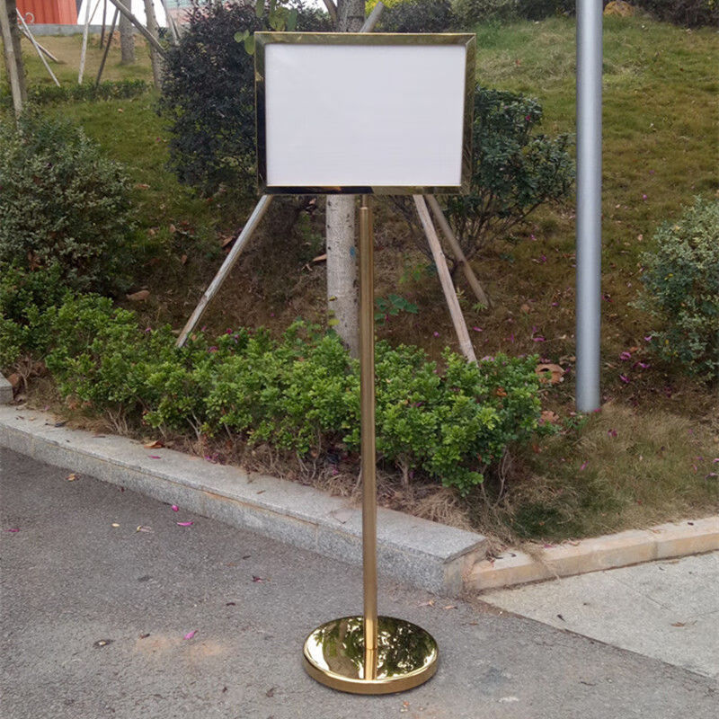 60小米mi生态米家同款一体不锈钢欢迎牌水牌告示牌指示牌双面立式a3