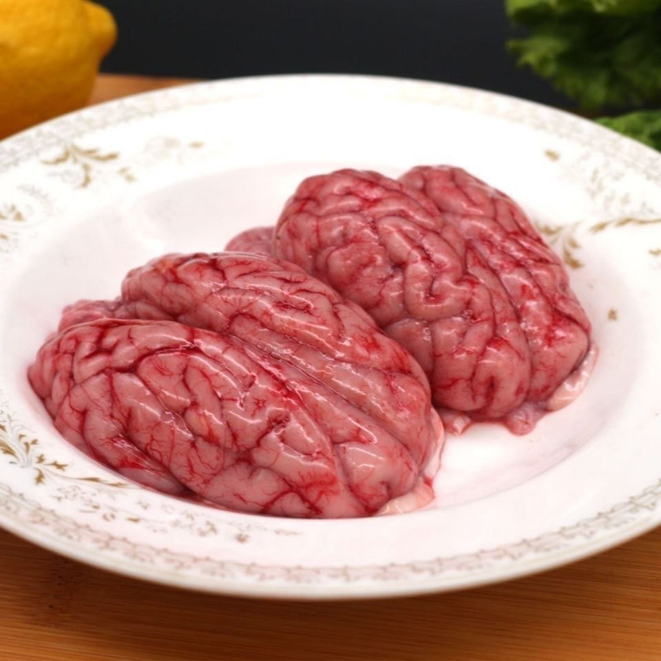 羊脑新鲜羊对脑羊脑髓羊脑花清真羊头山羊脑20斤批发江苏浙江上海安徽
