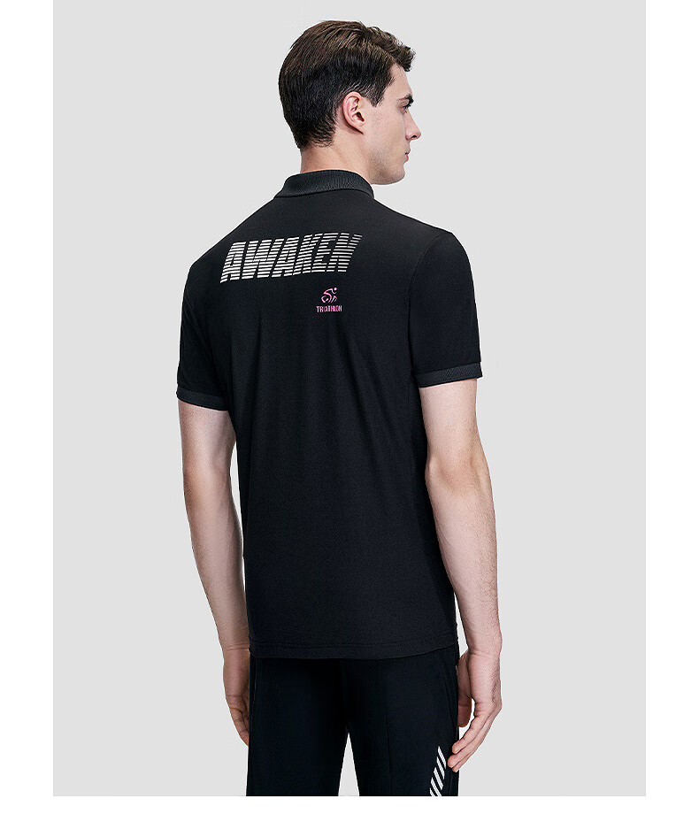 descente迪桑特running男子短袖polo衫d2231rps47bk黑色2xl