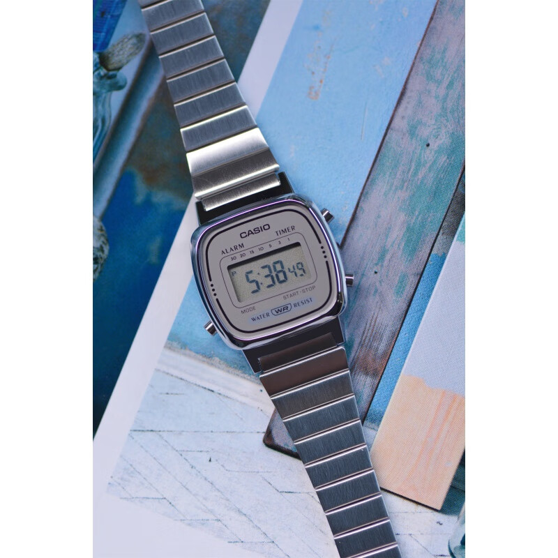casio卡西欧 海外代购反显防水时尚潮流复古方块电子手表男女a168wgg