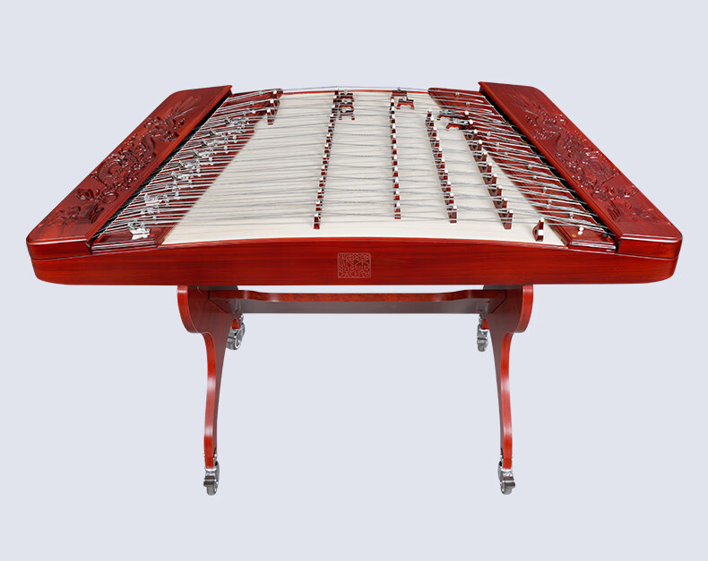 乐海扬琴乐器非洲紫檀木材质演奏402杨琴平雕腾龙图案原木色演奏扬琴