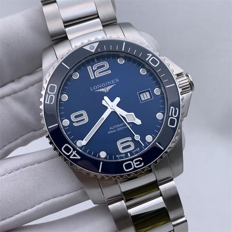 二手95新二手奢侈品longines浪琴康卡斯系列男士腕表运动潜水防水300