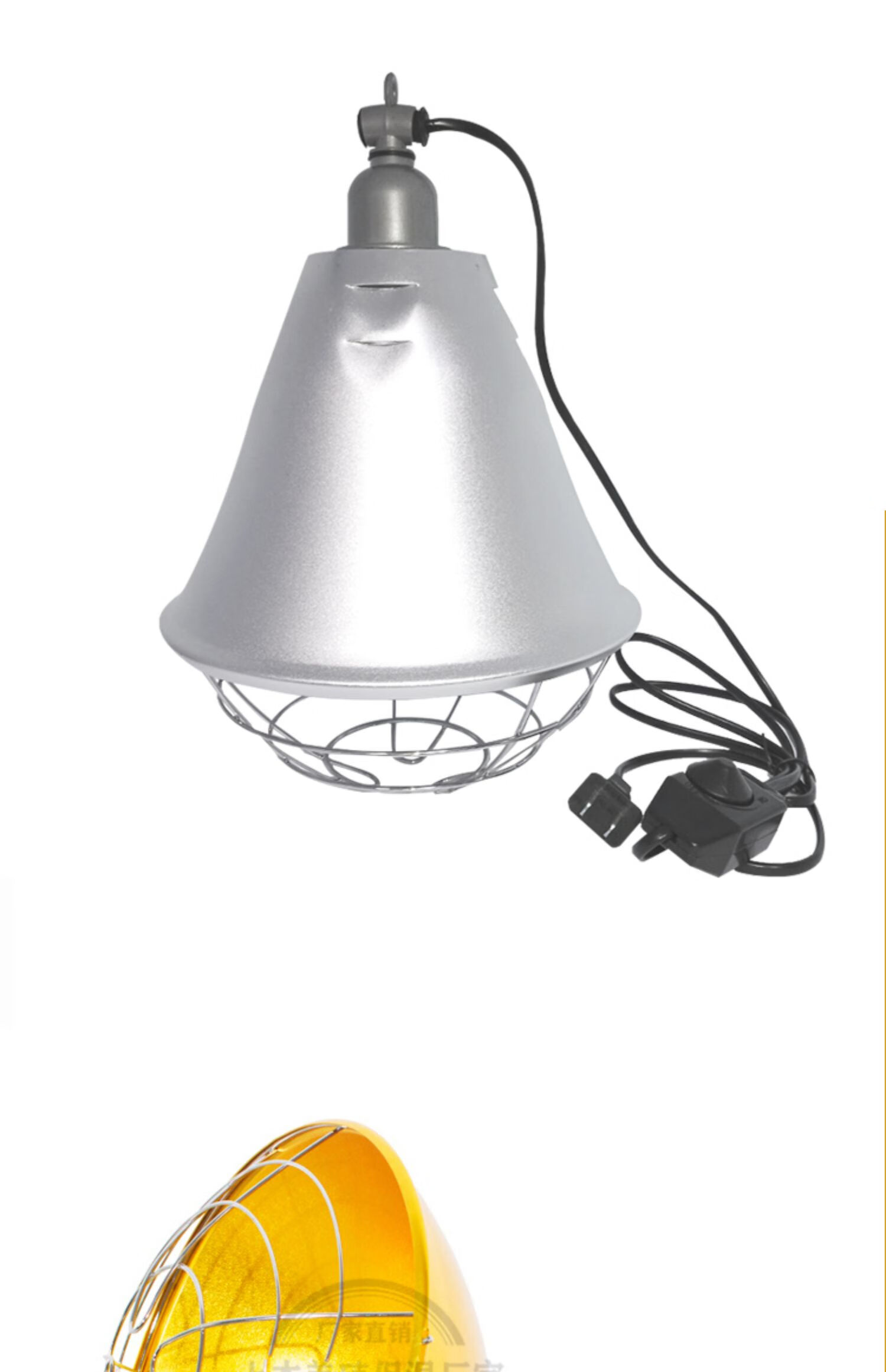 猪用保温灯灯罩套装小鸡育雏养鸡猪舍养殖畜牧取暖灯泡箱加热罩小三通