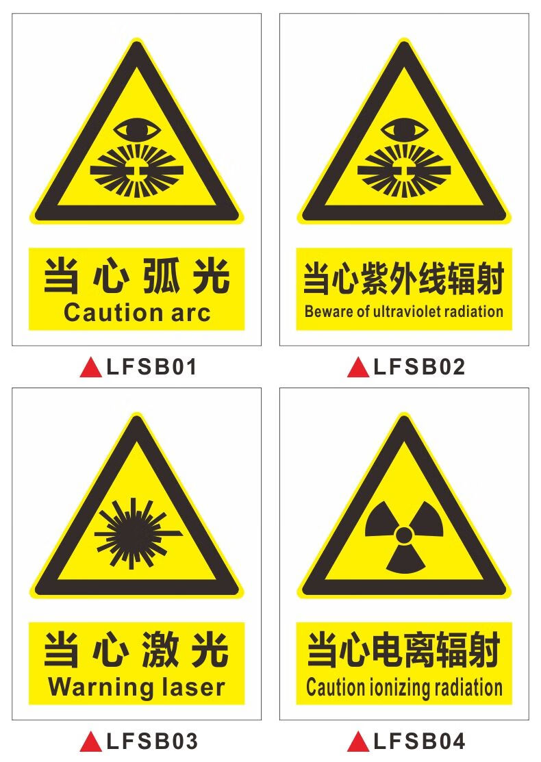 當心電離輻射提示牌職業危害告知卡放射科檢查須知管理制度警示牌當心