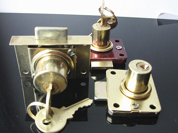 老式抽屉锁柜门柜子锁文件柜锁更衣柜柜台锁大锁芯22mm办公桌5051620