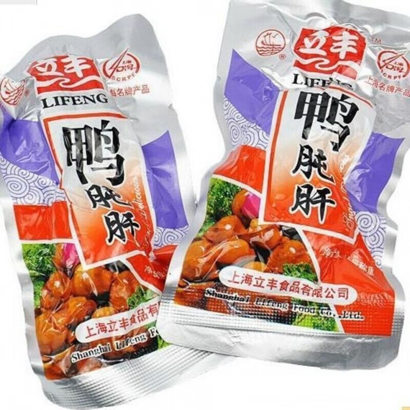 新货上海特产立丰食品散装立丰鸭肫肝卤味真空小包零食办公室食品立丰