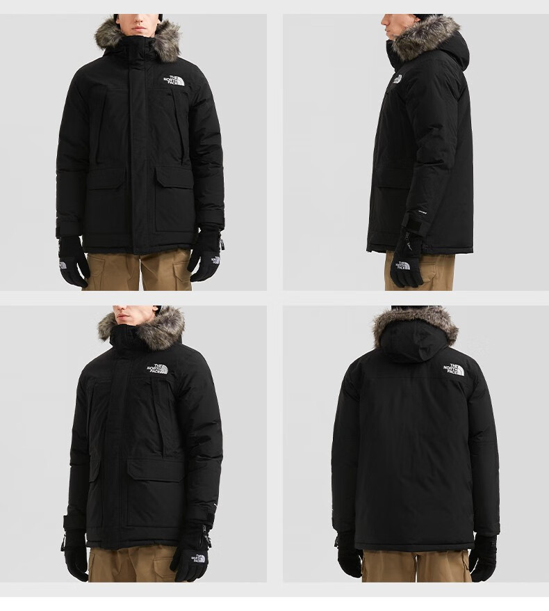 thenorthface北面羽绒服男22秋冬新款户外600蓬鹅绒填充连帽中长款