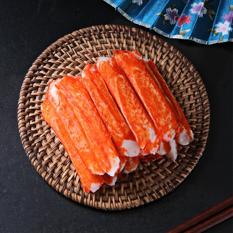 吉藤 力二味蟹柳棒500g 松叶蟹柳蟹肉棒火锅专用寿司蟹柳即食网红小吃