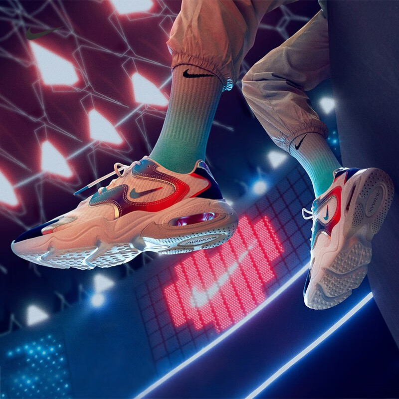 潮nike耐克2021新款airmax2x黑白红电玩男鞋女鞋复古休闲运动跑步鞋dm