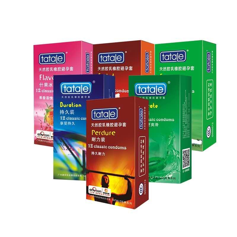 太太乐天然胶乳橡胶避孕套tatale12只装耐力装避孕套套套1盒