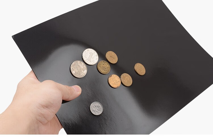 a4橡胶磁片背胶软磁铁片磁贴强力diy软磁板广告教学磁性贴吸铁石a4