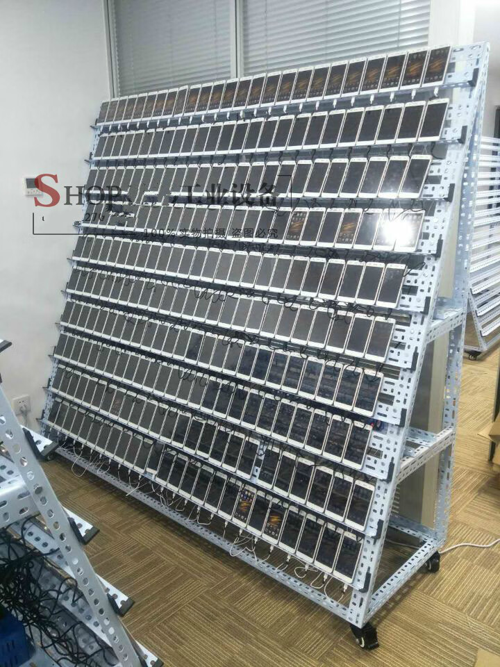 群控充电支架微商工作室手机架子手游手机工作架多台手机群控架子32