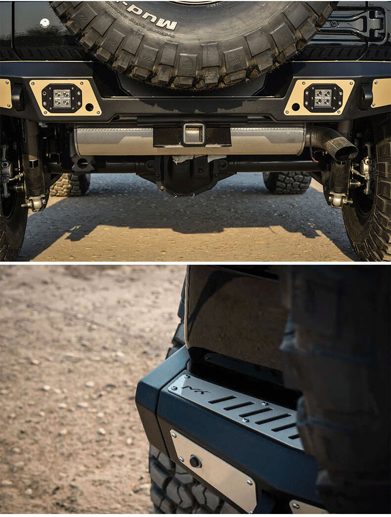 适用于18-22款牧马人jl改装前后保险杠吉普竞技杠混动十周年前杠 jl前