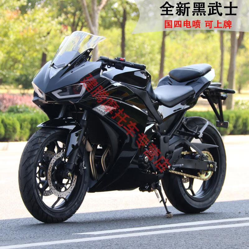 定制全新国产仿国四电喷r3摩托车小忍者跑车400c双缸重型机车v6趴赛地