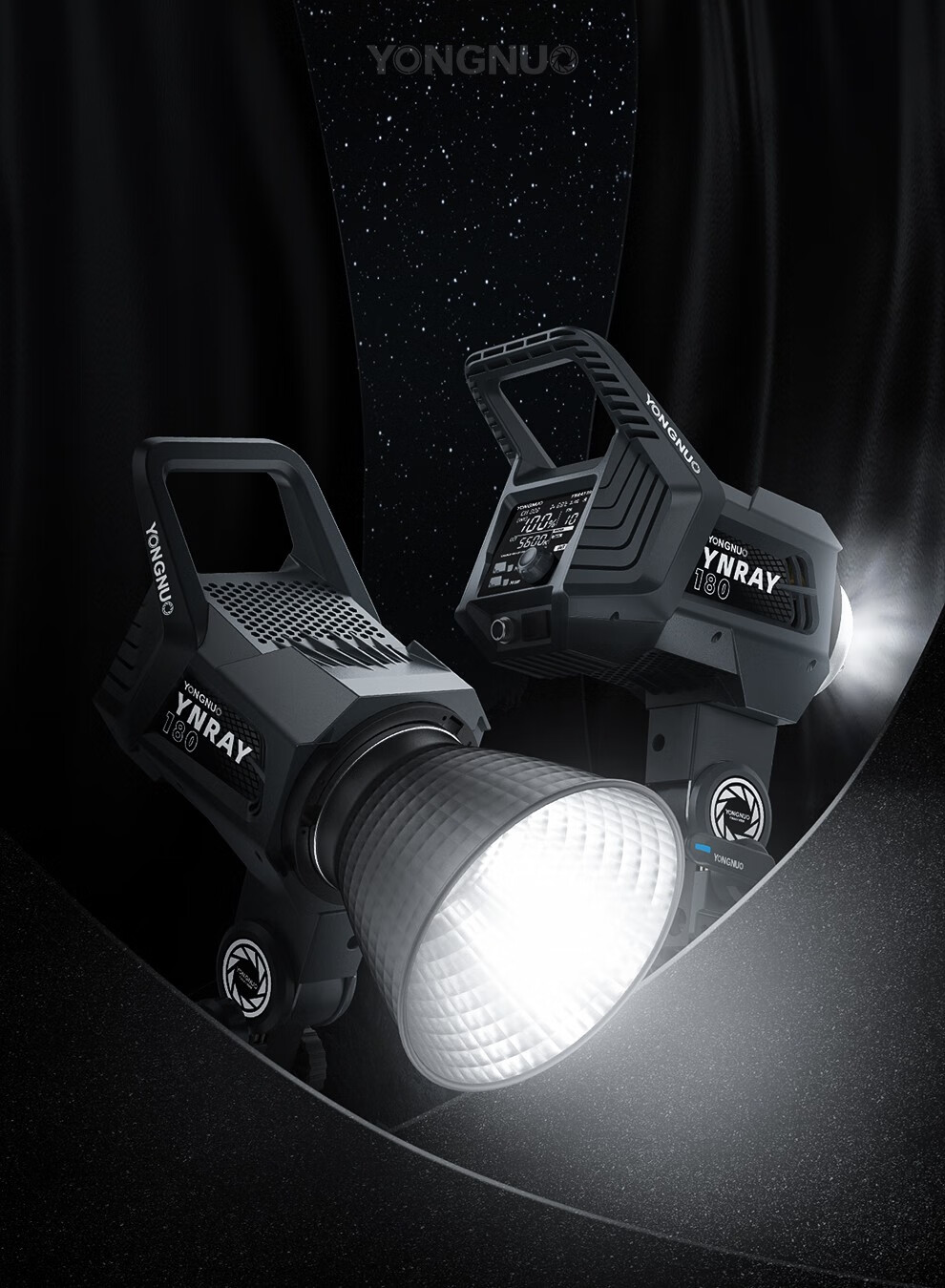 嘉视影永诺ynray180大功率led摄影灯摄影棚套装影视人像影棚婚纱摄影