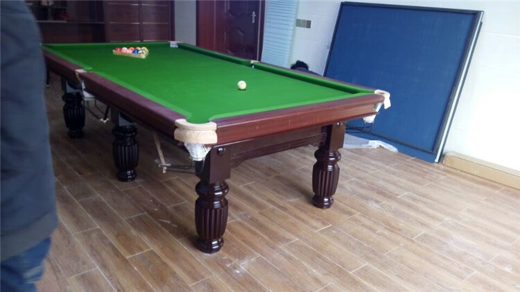 乔氏台球桌斯诺克台球桌大理石淘淘桌球乒乓二合一标准型美式黑8家用