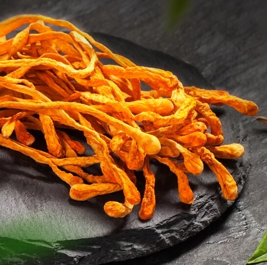 蛹虫草花干货新鲜 孢子头 金菇煲汤材料鸡汤250g 图片色【图片 价格 