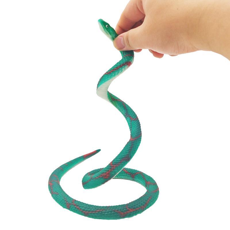 2020新款网纹蛇仿真玩具蛇整人恶搞吓一跳假蛇软胶动物模型道具褐色