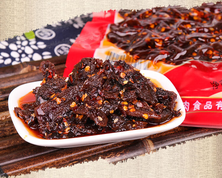 四川广安特产武胜醉仙牌麻辣牛肉 麻辣味200克休闲零食 烧烤味【图片