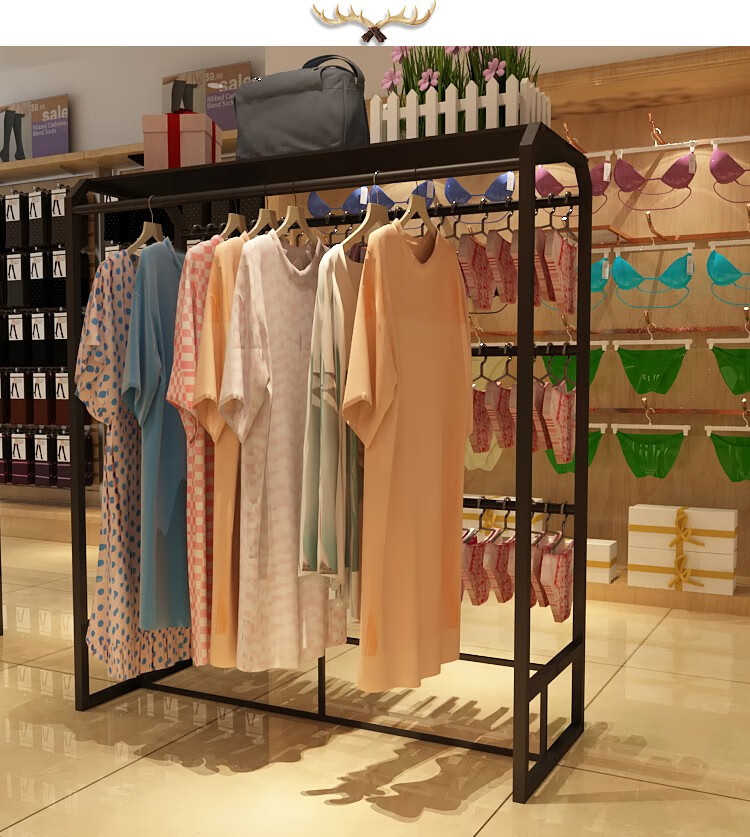 君栖内衣架组合内衣店睡衣中岛货架文胸双边内裤展示架睡衣架子展示架