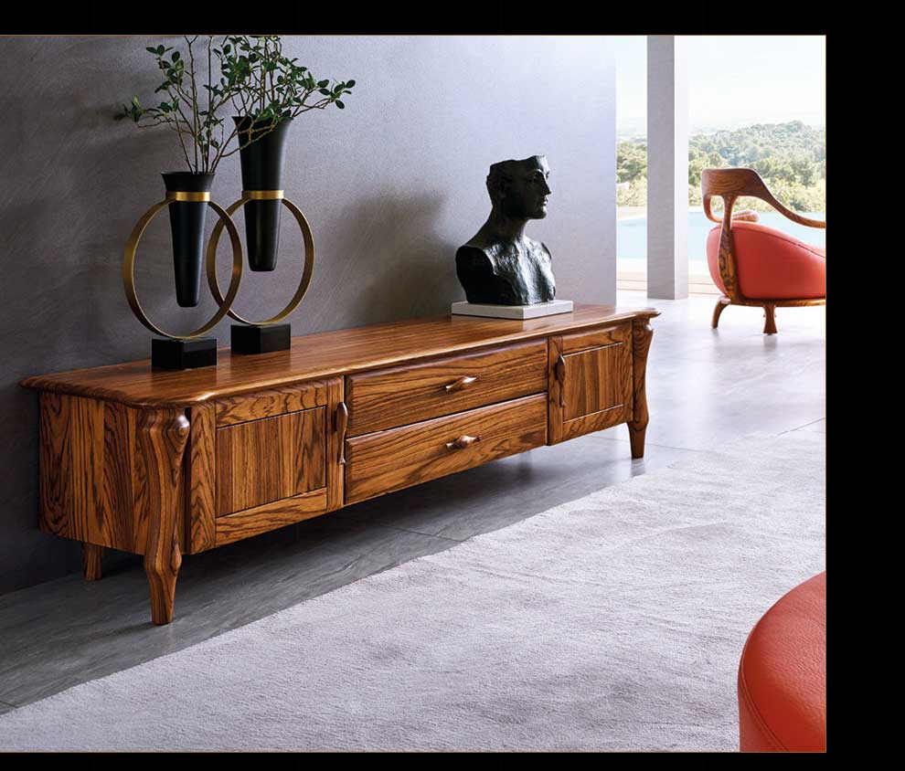 裕润 大乌金木现代简约大乌金沙发 极简头层牛皮大户型别墅会所实木