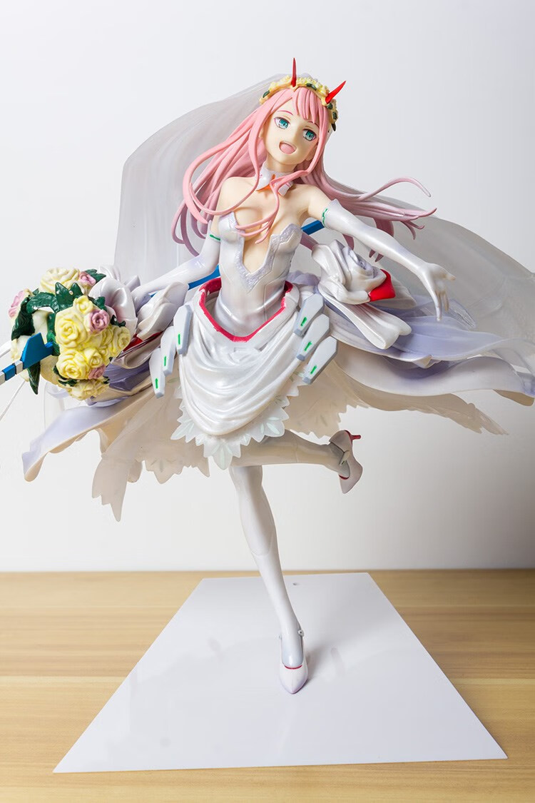 bandai/万代 02婚纱国家队日本美少女达令零二花嫁动漫二次元模型摆件