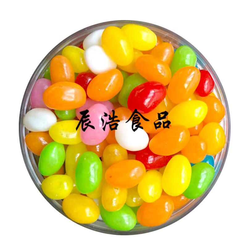1000g吉利豆彩虹软糖喜糖结婚庆橡皮糖彩色糖豆水果味糖果零食 2斤