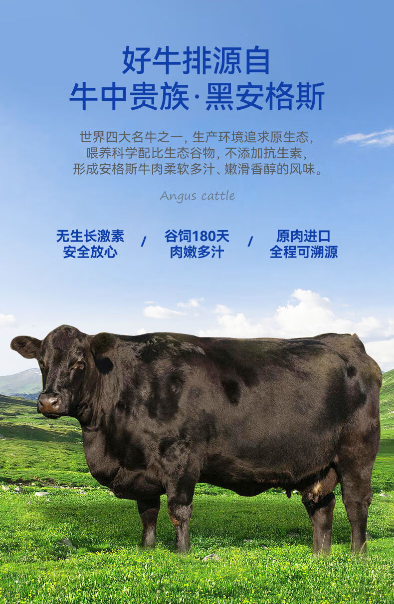 m3原切谷饲安格斯上脑雪花牛排厚切冷冻新鲜雪花牛肉新鲜牛扒谷饲上脑