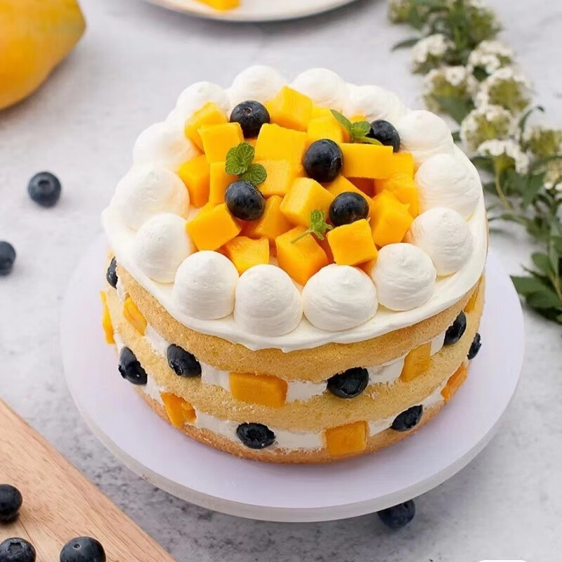 杉茵生日蛋糕网红裸蛋糕创意新鲜水果草莓蓝莓芒果巧克力红丝绒抹茶