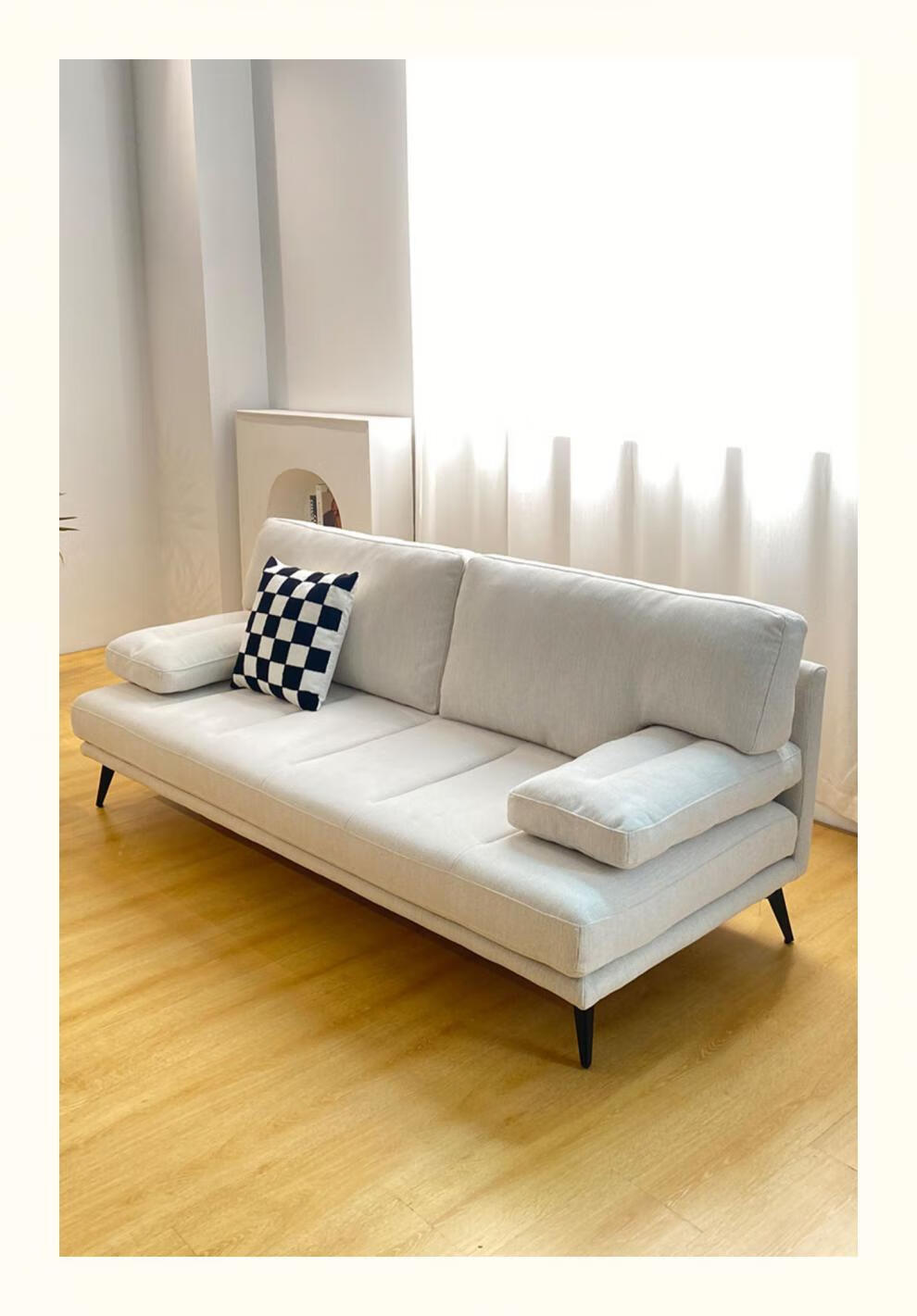 守迹 两人位沙发小户型复式公寓无扶手卡座沙发ins风简约北欧现代风格