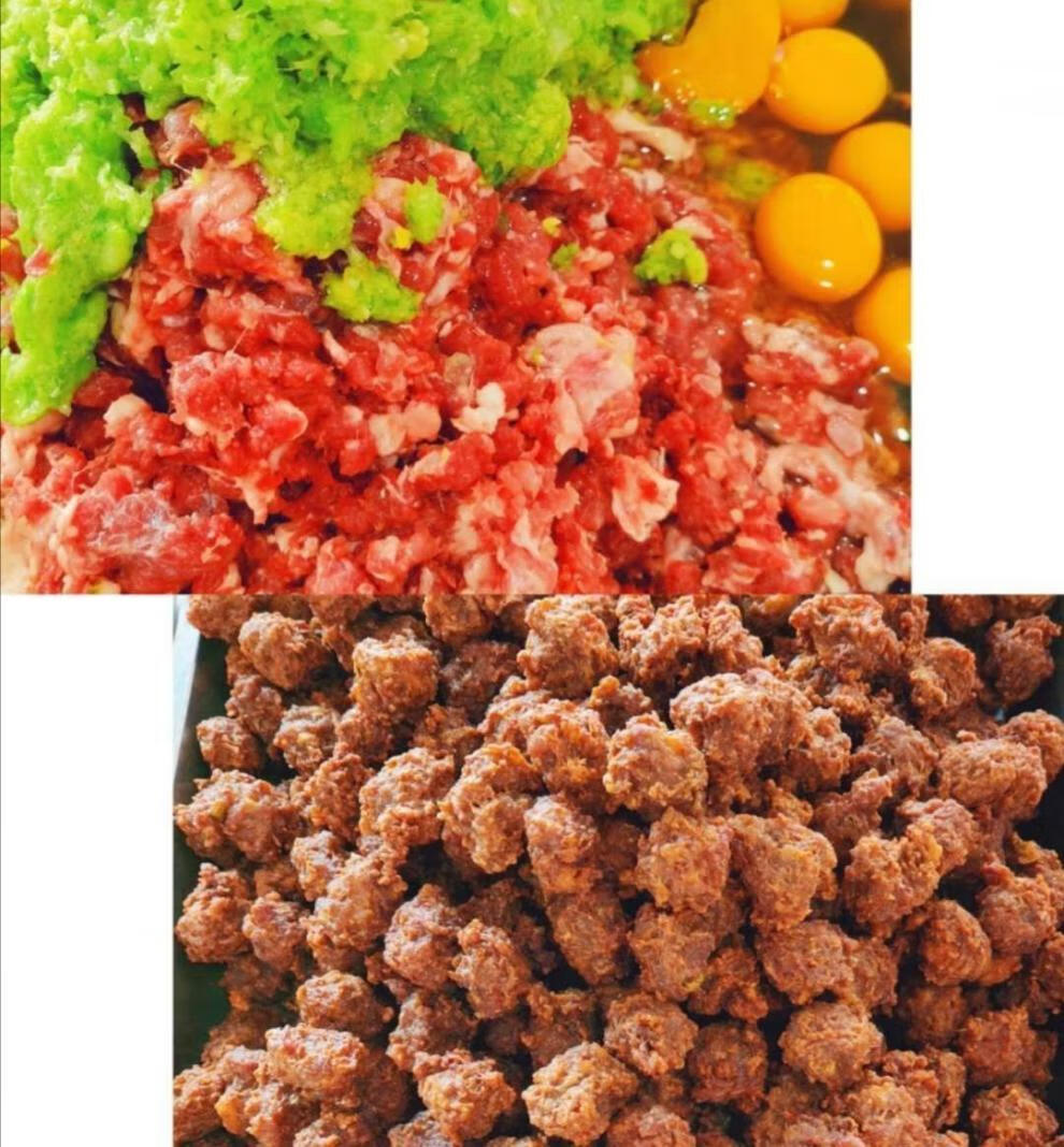 品众清真牛肉丸 特色牛肉丸子清真手工现炸小酥肉一斤装火锅干吃牛肉