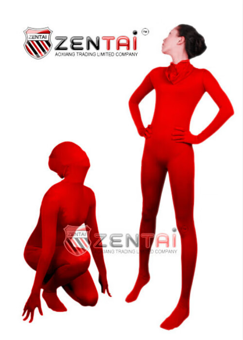 kigurumi全包紧身衣四面弹力布材质舞台表演服装隐形人服装zentai粉红