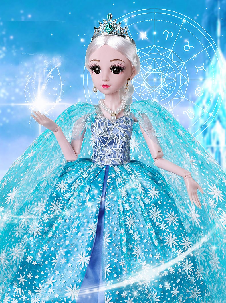 60厘米大号换装娃娃超大套装玩具女孩艾莎公主儿童节礼物玩偶 芬妮 60