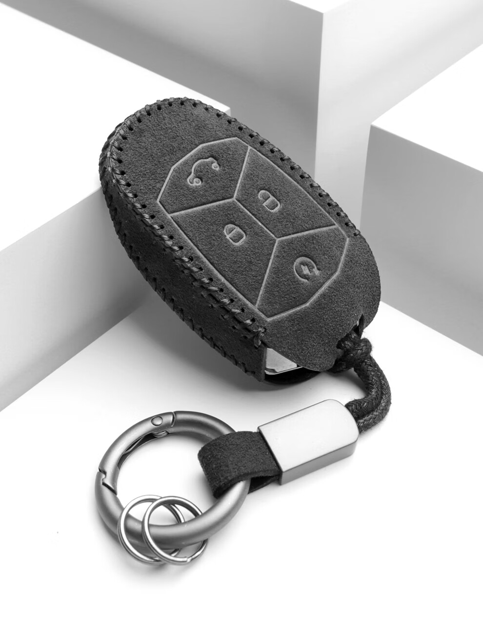 适用于领克03钥匙套0102专用翻毛皮车钥匙包创意高端个性钥匙保护壳男