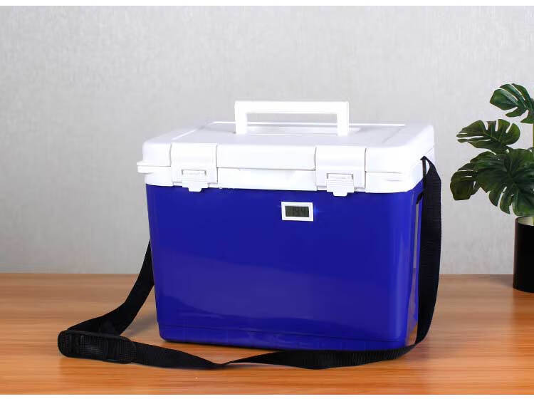 暖冰熊医药用保温箱疫苗冷藏箱带温度显示手提肩背户外便携式药品母乳