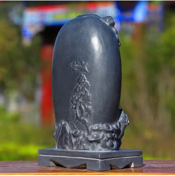 泰山石敢当摆件石雕石头青石家居装饰玄关开业乔迁靠山石原石雕刻 高