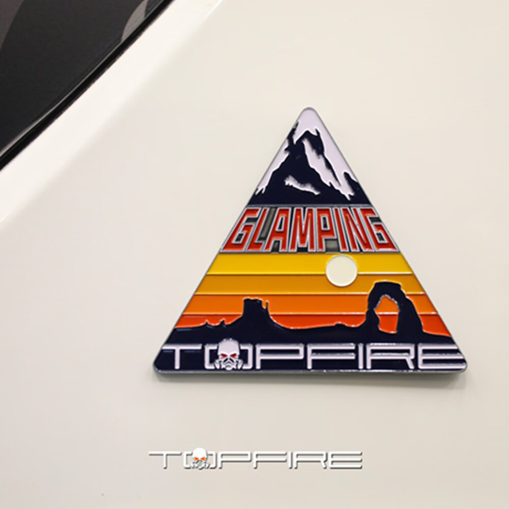 适用于汽车车门车贴顶火车门车身奢野金属车贴牧马人